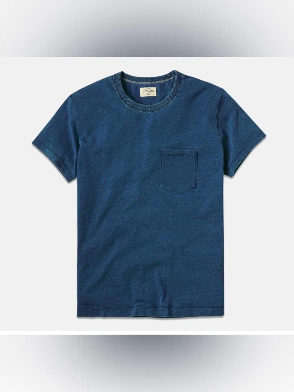 Buck Mason Vintage Pocket Classic Tee Indigo Blue Casual Wardrobe Basics medium